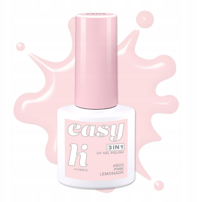 Llakk gjysmë-permanent Hi Hybrid Easy 3n1, 602 Pink Lemonade, rozë