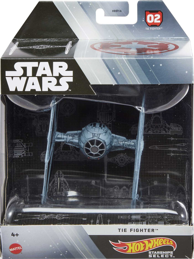Lodër anije kozmike Hot Wheels Star Wars Starships Select, metal, me bazë për ta vënë në vitrinë, shumëngjyrëshe