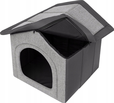 Shtëpi tekstili për kafshë Hobbydog R3, 52x46cm, e gri