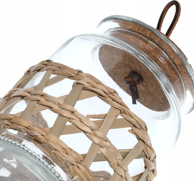 Kavanoz ruajtës Zeller Boho, 600 ml, me kapak tapë, transparent
