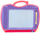 Tabla magnetike LEAN Toys Magic Slate, me vula dhe shabllone, me ngjyra të ndryshme