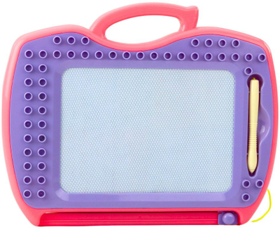 Tabla magnetike LEAN Toys Magic Slate, me vula dhe shabllone, me ngjyra të ndryshme