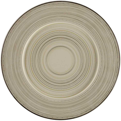 Pjatë e sheshtë RAK Porcelain Argila Larissa, 11.4", porcelan, bezhë