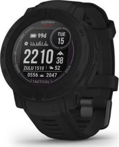 Orë sportive Garmin Instinct 2 Solar, GPS, karikim me diell, e zezë