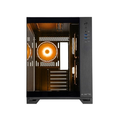 Kuti PC Chieftec Visio GM-30B-TG-OP, cube, xham i temperuar, e zezë