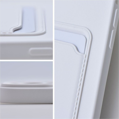 Maskë telefoni Forcell Card Slot për iPhone 11, me xhep për kartë, e bardhë