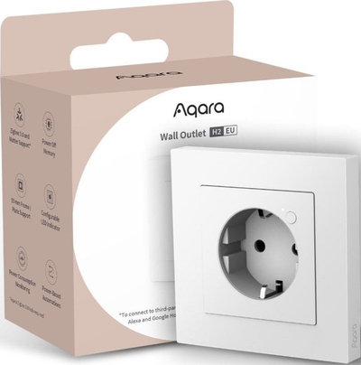 Prizë murale smart Aqara H2, 250V 16A, tip F, e bardhë