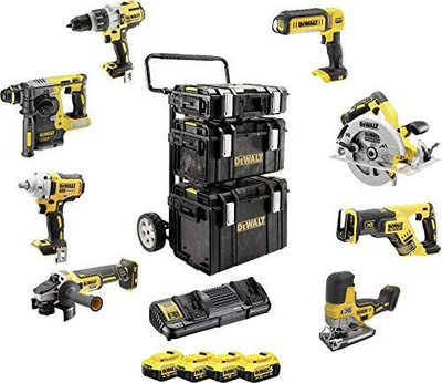 Set vegla elektrike Dewalt (DCK856P4-QW), 18 V, 5 Ah, 17 copë