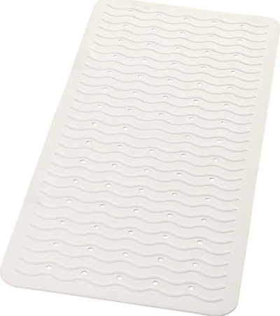 Tapet banjoje RIDDER Playa 68301, 80x38 cm, antirrëshqitës, i bardhë