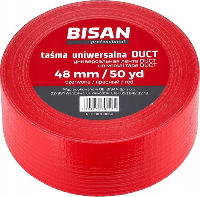 Shirit ngjitës universal, 50yd, izolim gypash, i kuq