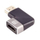 Adapter HDMI MicroConnect, 8K 60Hz 4K 120Hz, 90° F në M, i zi
