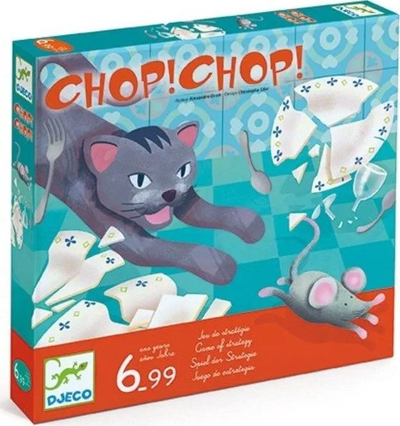 Loja edukative DJECO Chop Chop, strategji për fëmijë 6+, shumëngjyrëshe