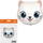 Balonë folie Godan Kitten, 61cm, për helium, shumëngjyrëshe