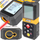 Matës distance me lazer JCB Digital LCD, 65m, ekran LCD, i verdhë