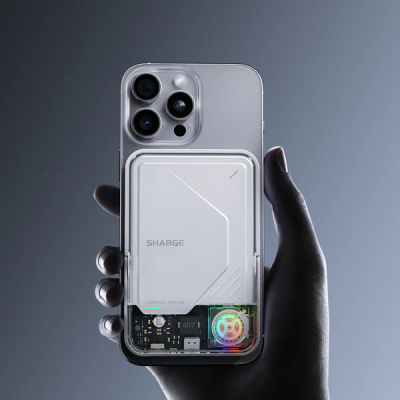 Powerbank SHARGE ICEMAG 2, 10000mAh, transparent