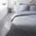 Komplet jorgani Cotton Bedding Stripes Percale, 220x240 cm, 2 jastëkë 63x63 cm, gri e hapur