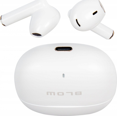 Kufje wireless Blow 32-824, ENC, me kuti karikimi, të bardha