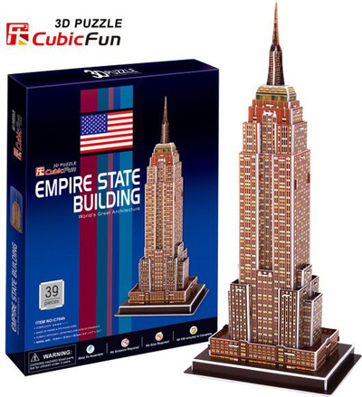 Puzzle 3D Cubicfun Empire State Building (C704H), 39 elemente