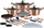 Set Komplet i tenxhereve Berlinger Haus BH-7182, 22 copë, rozë e artë