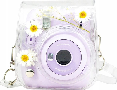 Set aksesorësh LoveInstant për Fuji Instax Mini 11, kuti mbrojtëse 8 në 1, dizajn me lule margarita, shumëngjyrëshe