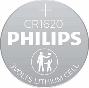 Bateri litiumi Philips CR1620 2937, 3V, minicell