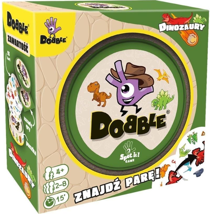 Loja shoqërore Rebel Dobble Dinosaurs DOBDIN07PL, për fëmijë 4+, shumëngjyrëshe