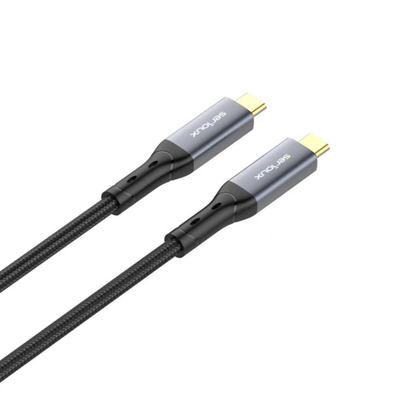 Kabllo Serioux USB-C në USB-C, 240W, 40Gbps, 1 m, e zezë