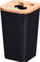 Gotë banjoje Bathroom Solutions Koopman Single Cup, plastike, me bambu, e zezë