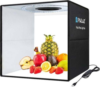 Фотографски шатор Puluz PU5041B, 40 cm, ЛЕД 25lm 3200-6500K, бел