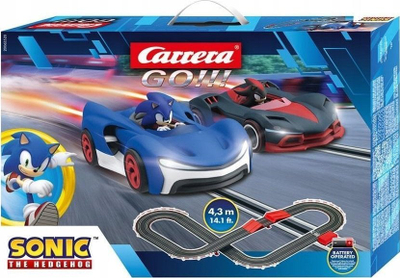 Pistë garash Carrera GO Sonic, set 4.3 m, shkallë 1:43, shumëngjyrëshe