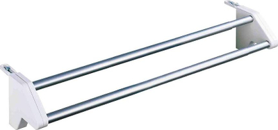 Tharëse rrobash Wenko Twin, 1.10 m, alumin, e bardhë