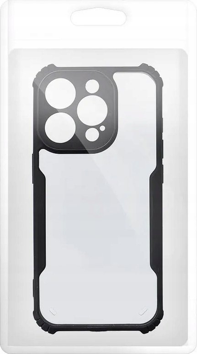 Këllëf telefoni Rubber Case për iPhone 13 Pro Max, anti-drop, i tejdukshëm, i zi
