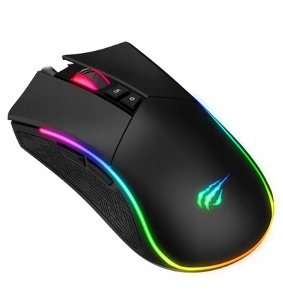 Maus gaming Havit MS1001S V2, me kabllo, RGB, i zi gri