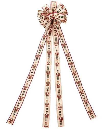 Kokardë dekorative për bredh Slowmoose Nutcracker, 130x33 cm, shumëngjyrëshe