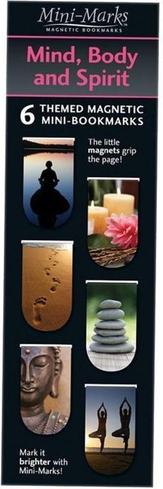 Faqeruajtës magnetik Mini Mark Mind Body and Spirit, set 6 copë, shumëngjyrësh