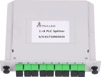 Ndarës optik ExtraLink 1:8 PLC, SC/APC, slot, i bardhë