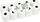 Rrotull letre termike Emerson rt011030wkff, pa fenol, 110x30 mm, e bardhë
