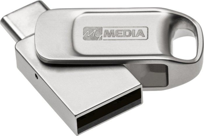 USB flash MyMedia MyDual, 64GB, USB 2.0, USB Type A / USB Type C, ngjyrë argjendi