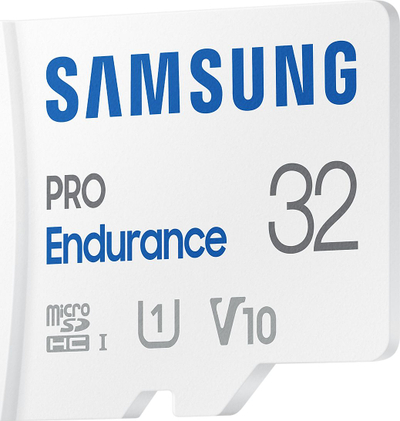 Kartë kujtese Samsung Pro Endurance, 32GB, microSDHC, e bardhë
