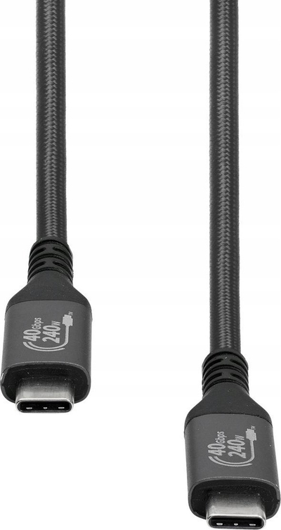 Kabllo USB C ProXtend USB4 Gen 3x2, 40Gbps, 240W, e zezë