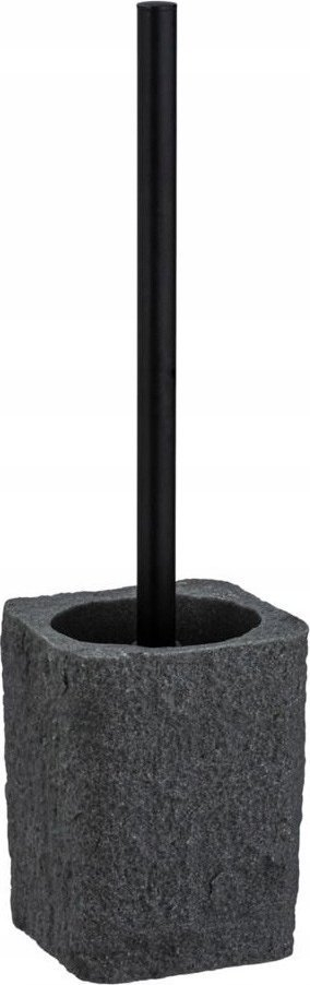 Mbajtëse furçe tualeti Villata, polyresin, 11.2 x 37 x 10 cm, gri qymyr