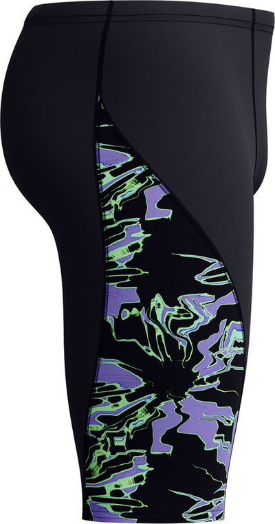 Rrobë banje Speedo për burra Club Training Splice Jammer, Endurance+, e zezë me blu