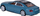 Lodër makinë metalike Bentley Flying Spur Hybrid, shkallë 1:38, me tinguj, blu
