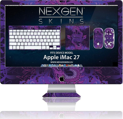 Sticker mbrojtës Nexgen Skins Serpentine 3D, set komplet, për iMac 27"