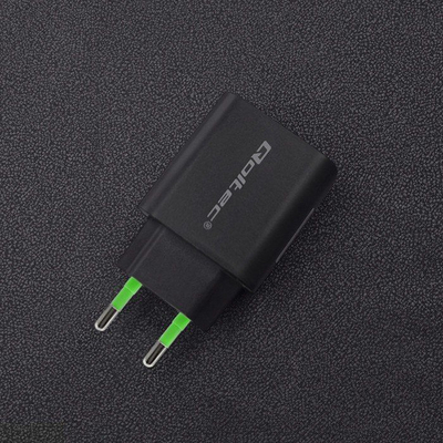 Karikues rrjeti Qoltec 51713, 1x USB A 1x USB C, 3A, i zi