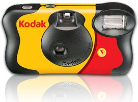 Kamerë njëpërdorimëshe Kodak Fun Saver 8617763, film i integruar, e zezë e verdhë e kuqe