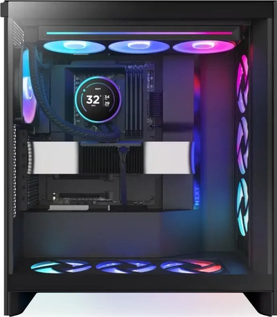 Ftohës uji për proçesor NZXT Kraken Elite 360 RGB, radiator 360 mm, ekran IPS 2.72\", i zi