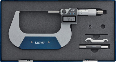Mikrometër dixhital Limit MDA, IP65, LCD, gri