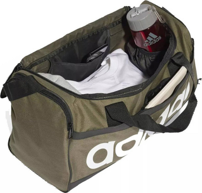 Çantë sportive Adidas Linear Duffel S HR5354, 25L, me ndarje për atlete, jeshile