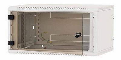 Kabinet muri Triton 19" RBA, 4U, thellësi 560 mm, derë xhami, gri e hapur